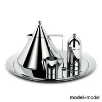 Alessi il conico tea set 3D Model