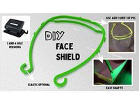 DIY Face Shield - 3 and 4 hole versions by cabuu