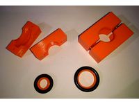 ISO-KF DN16/DN25 centering ring + clamp for vacuum applications by Ramous