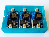 Housing for 3x buck converters for Raspi and fan supply on 3D printer by HD_Creator