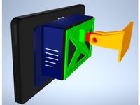 Raspberry Pi Wall Mount for 7 inch Touchscreen Case by MaxKat