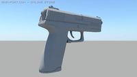 Gun Socom Maya 3D Model