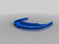 3D Printed Face Shield w/ Ultralight Optics Headlight Mount, Closed Top by vutooth