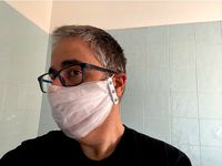 covid 19 mask clip by maffucci