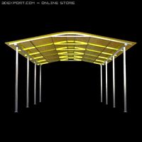 Parking Shelter 3D Model