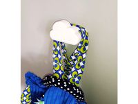 Porte manteau nuage + etoile - Cloud + star coat hanger by _n3o_