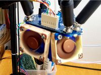 Delta Smart Effector Dual 40mm fan Adapter REMIX for V2 effector by S13_Mills
