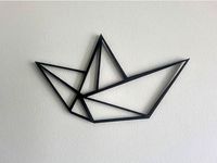 Paper boat wall art by Jonasep