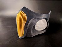 Respirator Breathing Mask With HEPA Filter by 3D-mon