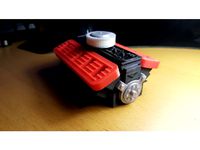 USB HOLDER - Corvega Atomic V8 Motor style Multipart EDITION by Devilscave