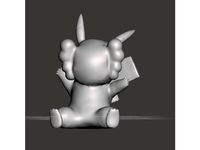 Pikachu Kaws Remix by 3Dgoon