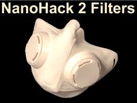NanoHack Mask - 2 filters edition (coronavirus / covid-19) by RomanKryvolapov