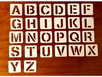 Stencil Letter Set by zobel