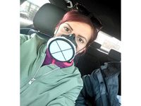 Coronavirus respirator - Large filter, Simple version spread limiter by MattxFr