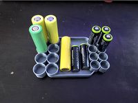AA / 18650 Battery Tray by lilmikey
