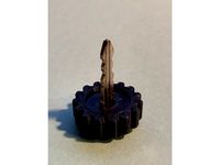Motorcycle saddle bag key knob by Rprice108