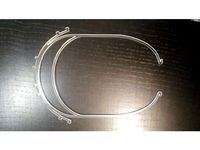 Covid-19 Face Shield with temples fast/simple version to cut in Laser Acrylic or 3D print by racl