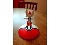 Cinderace Pokeball Base by trippany