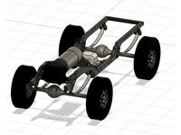 Full printable Leafspring Frame / Chassis for RC Car 1/10 Scale 260mm WB by domi1974