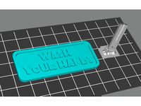 Wash your hands badge / pin by Atreyu_ATR