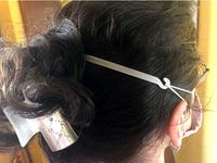 Face mask strap tension reliever by ericsko