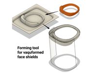 Vaquformable PPE face shield rev1 by Vaquform