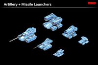 SciFi RTS Series: Artillery + Missile Launchers