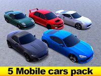 5 Mobile cars pack (Japan JDM HQ)