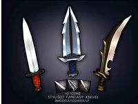 Stylised Fantasy Knives