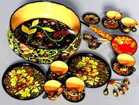 Khokhloma Wooden Tableware
