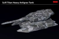 Scifi Titan Heavy Antigrav Tank