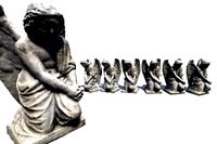 Angel Statue Kneeling HD