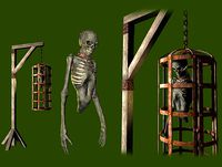 Burned Corpse in a Gibbet