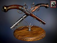 Battle-seasoned Flintlock Pistol