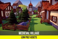 Low Poly Fantasy Medieval Village