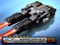SF Railgun Turret C6 / Spaceship Weapons