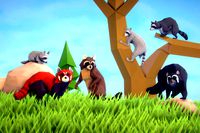 Poly Art: Raccoon