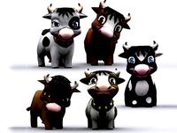 Chibii Animals - Cows