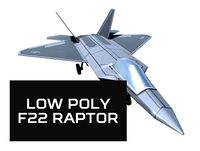 Low Poly F22 Raptor