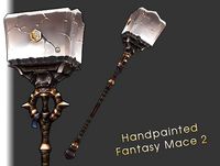 Hand Painted Fantasy Weapons - Mace 2