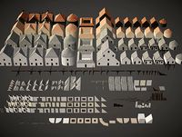 Low Poly Modular Building Pack Interior Exterior