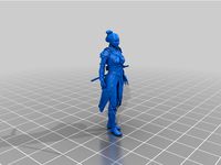 samurai with cyber arm - dnd pc - dp by jimjimjimmyjim