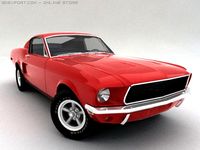1968 Ford Mustang 3D Model