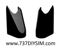737 LH & RH Window Trim Handle Covers by 737DIYSIM