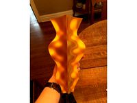 Liquid Gold vase by Monomethylhydrazine