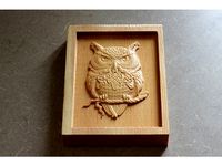 Owl CNC high detail by billywoodworks