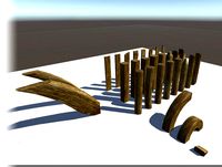 Wood Set Pieces