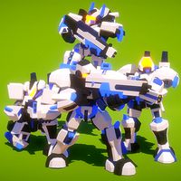Modular Sci-Fi Heroes Polyart