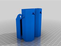 Double barrel foldable hex dice tower by 3E8