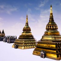 Asian Temple - Pagoda Set